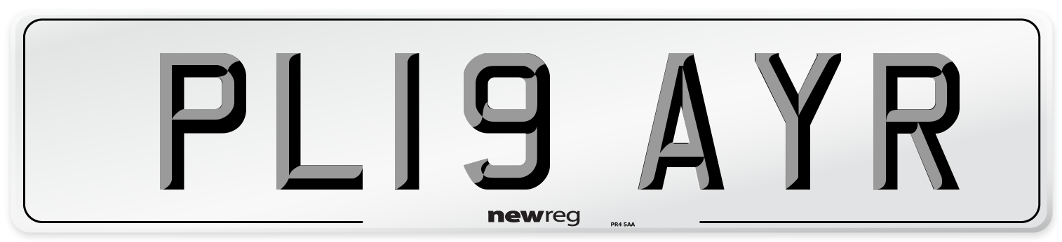 PL19 AYR Number Plate from New Reg